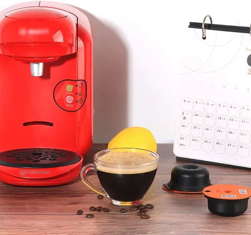 Miniatura 8 de Vasos de plástico reutilizables recargables para Bosch Tassimo, hogar, oficina, café (6.1 fl oz)