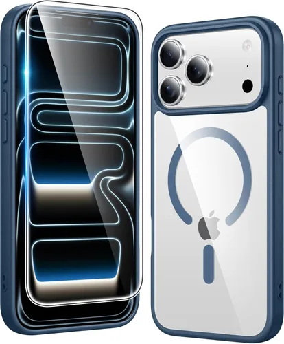 Miniatura 998 de FNTCASE Funda para iPhone 13 Pro-Max: Fundas magnéticas transparentes compatibles con Magsafe Slim anti amarillamiento protección contra caídas