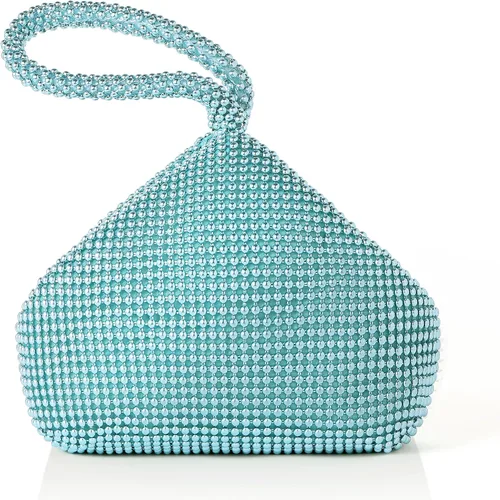 BABEYOND Bolsos de mano con cuentas para mujer, bolsos de noche elegantes vintage triangulares para fiestas de los años 1920, baile de graduación,