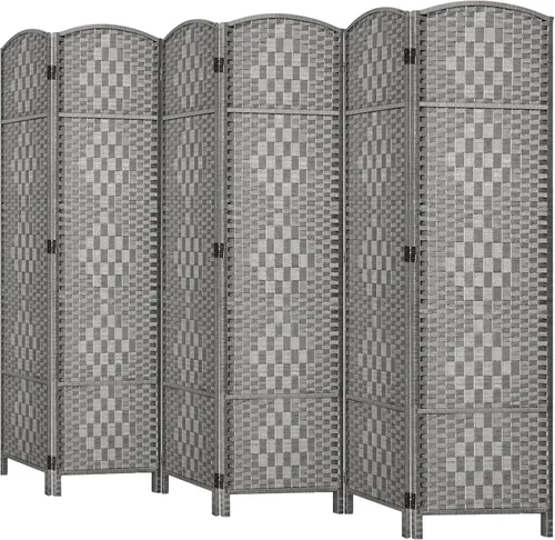 Miniatura 26 de HALLYBEE Separador de habitaciones, separadores de habitaciones y pantallas de privacidad plegables, pantalla de privacidad de 16 pulgadas, 3