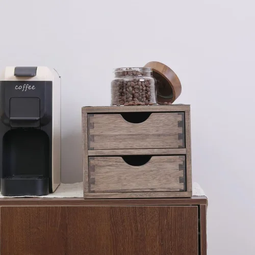 Miniatura 2 de DDYURI Organizador de Cajón Soporte para Cápsulas de Café - Accesorios de Almacenamiento de Cubiertos de Cocina/ Cajones K-Cup con Partición