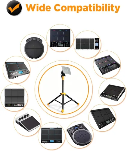 Miniatura 7 de Soporte de montaje electrónico portátil PPS-75 con placa para almohadilla de muestra/tambor instrumentos de percusión