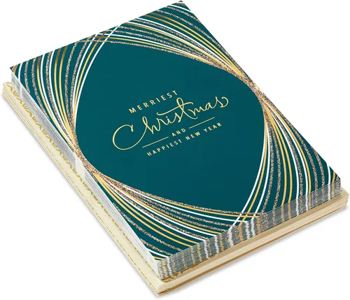 Miniatura 3 de Hallmark - Tarjetas de Navidad en caja, Navidad más alegre (16 tarjetas y sobres)