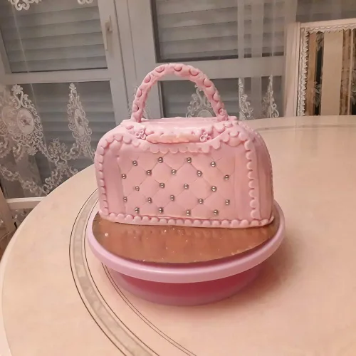 Miniatura 2 de 3D Lady Bag Molde de chocolate de plástico DIY pastel hecho a mano molde de chocolate bolsa de policarbonato caramelo pastel decoración herramientas