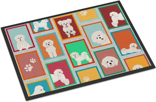 Miniatura 46 de Caroline's Treasures MLM1149MAT - Felpudo rojo Border Collie de 18 x 27 pulgadas, para interiores y exteriores, para entrada, antideslizante, Border
