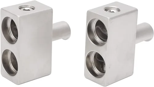 Miniatura 3 de Reductor de entrada de amplificador, 2 unidades de calibre 1/0 dual a calibre 1/0 amplificador reductor de entrada de aleación de aluminio chapado