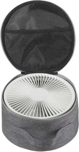 Miniatura 3 de Bolsa de almacenamiento para ventilador portátil, impermeable, plegable, telescópica, bolsa de mano, gris, 9.1 x 9.1 x 5.1 in / 9.06 x 9.06 x 5.12