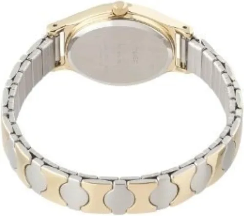 Miniatura 4 de Timex T26301 Kendall Circle Reloj de banda de expansión de acero inoxidable de dos tonos para mujer
