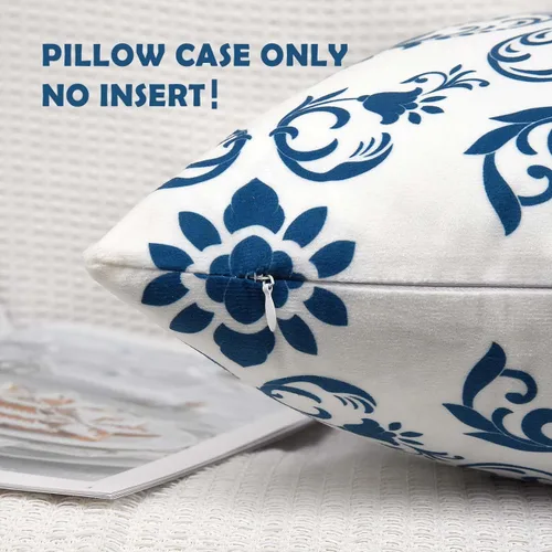 Miniatura 6 de Coliuso Fundas Decorativas para Almohadas de Tiro 16x16 Juego de 4, Azul Moderno Simple Cuadrado Funda de Almohada Cojín para Sofá Sillón