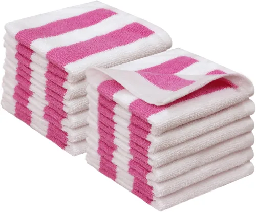 Miniatura 24 de ORIGINAL KIDS Juego de 6 toallas – Bath Time Sugar & Spice – 2 toallas, 2 toallas de mano y 2 paños – 100% algodón jacquard suave absorbente toalla