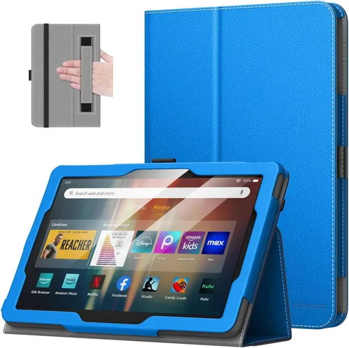 Miniatura 26 de MoKo - Funda compatible con la tablet Kindle Fire HD 8 y 8 Plus (10ª generación, versión de 2020), funda de soporte plegable y diseño delgado