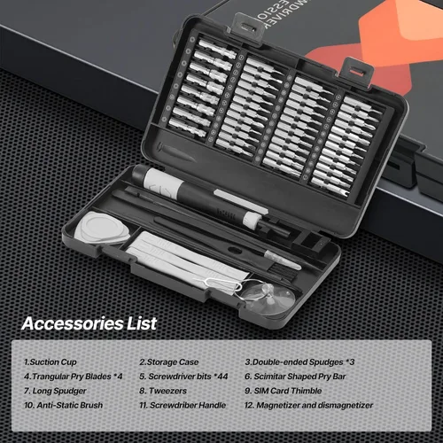 Miniatura 3 de Juego de destornilladores magnéticos, juego de destornilladores de precisión de trinquete, juego de destornilladores compactos, destornilladores