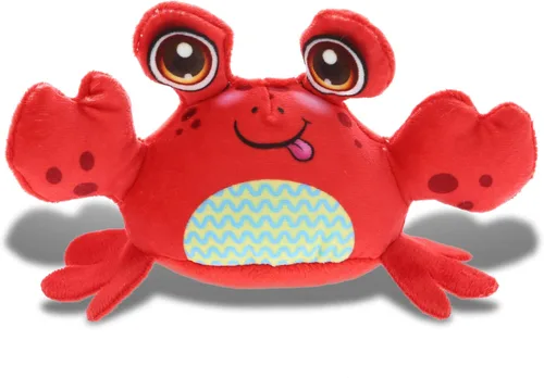 DolliBu Juguete de peluche de cangrejo, para niños y adultos, juguete de peluche de cangrejo abrazable, lindos animales de peluche para niñas y