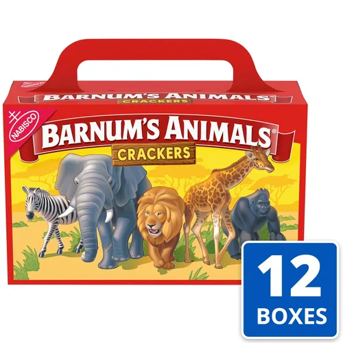 Miniatura 4 de BARNUM'S Galletas Originales de Animales, Aperitivos a Granel para Niños, 12 Cajas de 2.13 oz