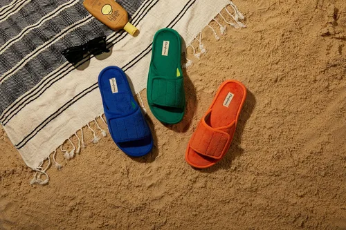 Miniatura 2 de Dearfoams Pantuflas de rizo de espuma viscoelástica ajustables para hombre y exterior