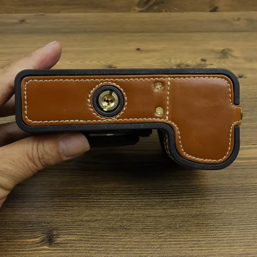 Miniatura 8 de X-S20 - Funda hecha a mano de piel sintética para cámara de cuerpo completo para Fujifilm X-S20 XS20 con lente de 0.591-1.772 in 1.378 in versión