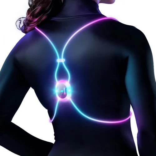 Miniatura 8 de Running Lights For Runners, Reflective Running Vest, Reflective Running Gear Walking Vest For Women, Night Running Gear, Light Up Running Vest