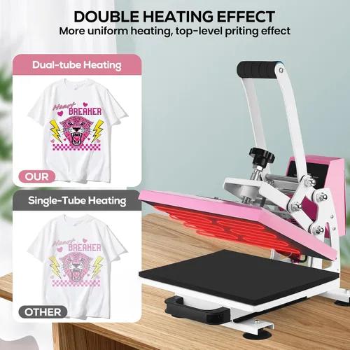 Miniatura 5 de Máquina de prensa de calor de 12 x 10 pulgadas para camisetas, impresora digital de sublimación industrial para transferencia de calor, máquina