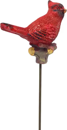 Miniatura 9 de Cardinal Yard and Garden Stakes - Juego de 6 estacas decorativas para plantas y patio, cardenales en palos de metal, decoración para exteriores, 10