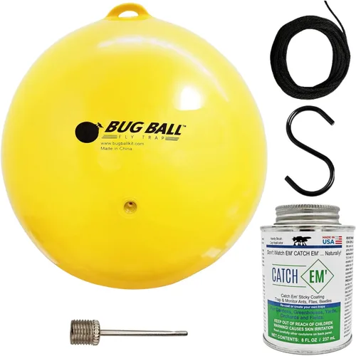 Miniatura 7 de Bug Ball Deer Fly Ball Starter Kit completo - Trampa para moscas y insectos, paquete de 3