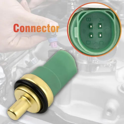 Miniatura 3 de 059919501A Sensor de temperatura del refrigerante compatible con A4 A6 A8 Allroad Quattro Beetle Cabrio Eurovan Golf Jetta Passat RS4 RS6 S4 S6 S8 TT