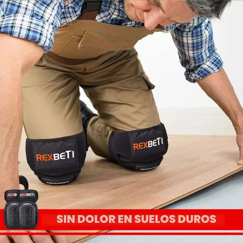 Miniatura 5 de REXBETI Rodilleras para el trabajo, rodilleras de construcción para hombres, resistentes y cómodas almohadillas de gel de espuma antideslizante