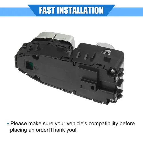 Miniatura 7 de Interruptor de control de ventana compatible con Mercedes-Benz Vito W447 2015-2018, plástico duradero negro