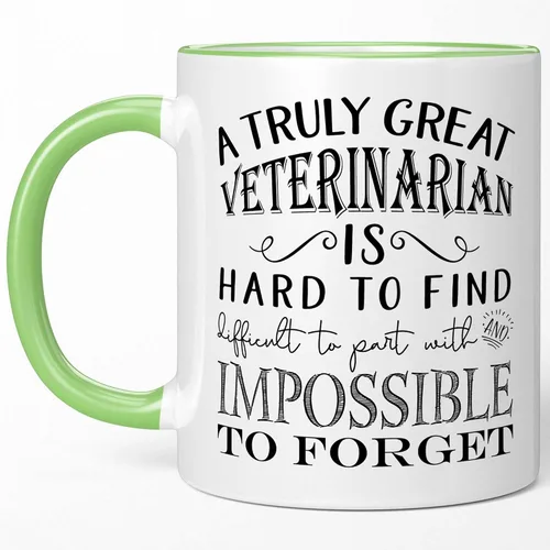 Miniatura 7 de Regalos de agradecimiento para veterinarios – A Truly Great Veterinarian is Hard to Find Taza de café, el mejor regalo de jubilación veterinaria