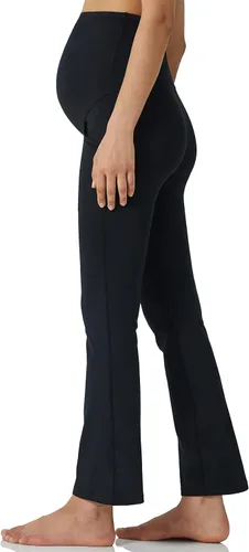 Miniatura 3 de POSHDIVAH Pantalones de yoga de maternidad para mujer, para trabajo, descanso, elásticos, corte de bota, pantalones acampanados para embarazo