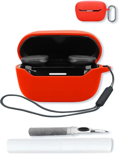 Miniatura 7 de Funda para JBL Endurance Race 2 True Wireless in Ear Earbuds, protección suave, a prueba de golpes, funda de silicona BOVUGAC con llavero, kit