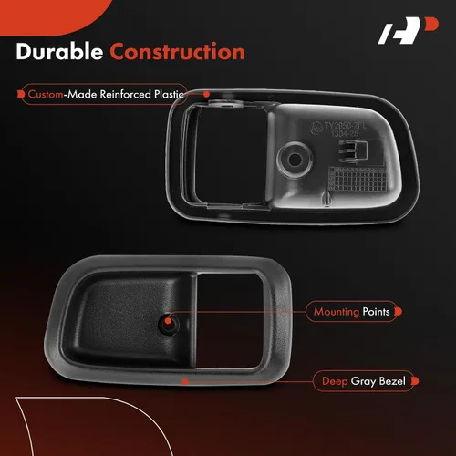 Miniatura 4 de A-Premium Bisel de manija de la puerta interior del lado del conductor delantero izquierdo compatible con Toyota Tundra 2000-2006 Pastilla de cabina