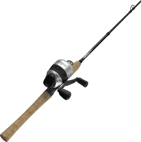 Zebco 33 Combo de Carrete y Caña de Pescar con Corcho, Caña de Grafito con Mango de Corcho, Carrete de Pesca QuickSet Anti-Reversa con Alerta de