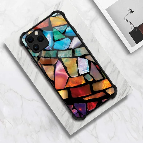 Miniatura 6 de ZHEGAILIAN Funda compatible con iPhone 11, fundas de cristal de color caballo de baile, parte trasera de vidrio templado+funda protectora