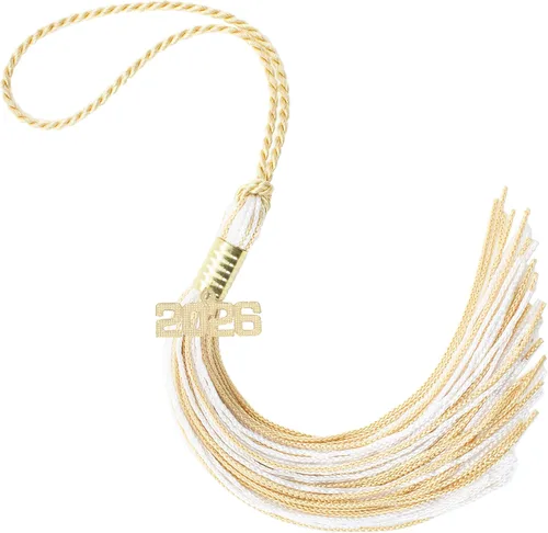 Miniatura 649 de Borla de graduación Aqua 2022, todos los colores escolares disponibles, fabricada en Estados Unidos