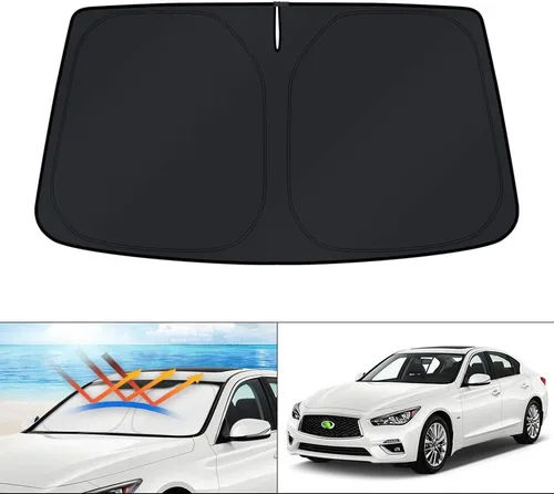 Miniatura 75 de KUST - Parasol plegable para parabrisas para Ford Ranger, accesorios 2019-2025 2026, parasol personalizado para ventana, protector solar plegable