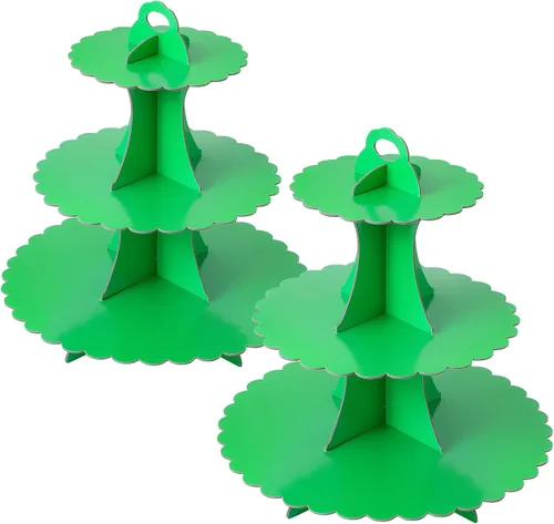 Miniatura 39 de Soleebee Soporte para Cupcakes de 3 Niveles, Torre de Cupcakes de Cartón, Torre de Soporte para Pasteles de Postre para Decoración de Cumpleaños