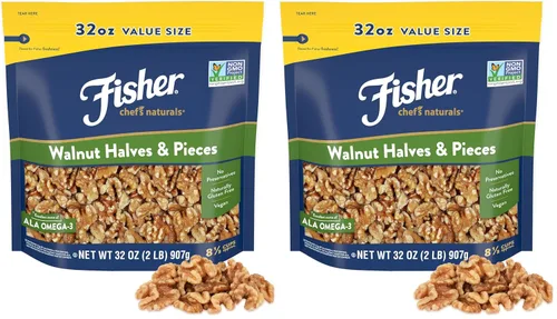 Miniatura 17 de Fisher - Nueces picadas, 16 onzas, nueces cultivadas en California, sin sal, naturalmente sin gluten, sin conservantes, sin OMG