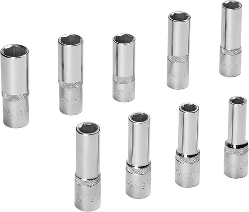 Miniatura 4 de Jetech Juego de llaves de trinquete de 1/2 pulgada, incluye 37 piezas profundas (0.394-0.748 in) y estándar (0.315-1.260 in) de 37 piezas de llaves