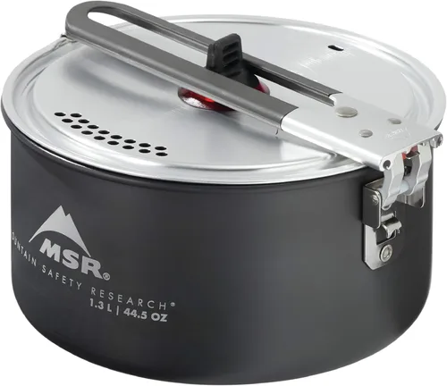 Miniatura 5 de MSR 1,3 litros antiadherente de cerámica recubierto solo camping cocina olla negro
