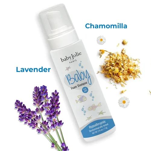 Miniatura 3 de Baby Jolie Champú para bebés Foam Paris, con fórmula sin lágrimas. Champú Cradle Cap para bebés Suave y seguro para recién nacidos y niños pequeños