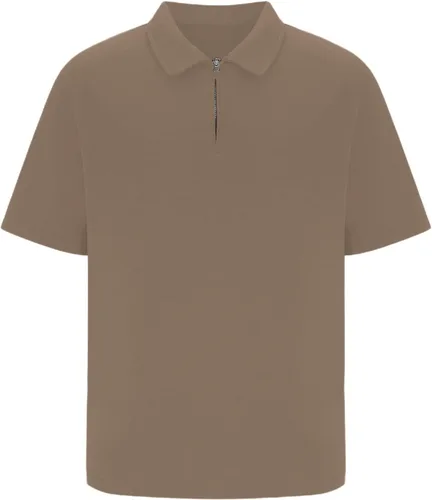 Miniatura 3 de Camisas polo con cremallera para hombre, camiseta de cuello de moda de verano, talla grande, camisa de golf clásica lisa para exteriores, tops