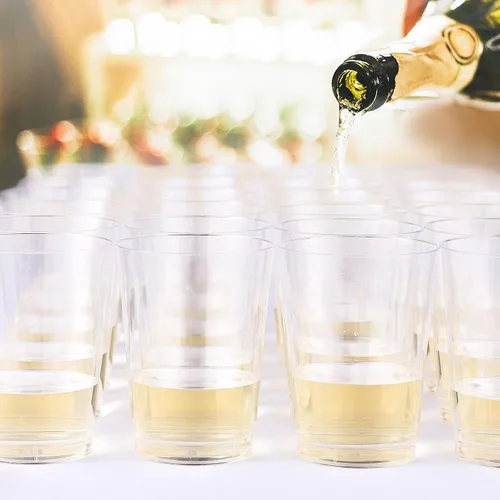 Miniatura 6 de JOLLY CHEF Vasos de plástico transparente de 14 oz, paquete de 100 vasos de fiesta resistentes, vasos de plástico desechables para cócteles de boda