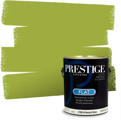 Miniatura 213 de PRESTIGE Pinturas Pintura interior e imprimación en uno, 1 galón, cáscara de huevo, aventura