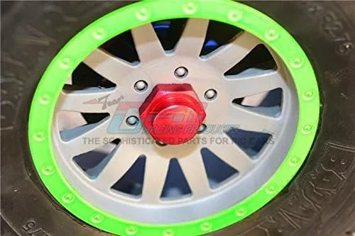 Miniatura 4 de GPM Para Losi 1/6 Super Baja Rey 4X4 Desert Truck Piezas de actualización Adaptador hexagonal de rueda de aluminio (+0.197 in) - Juego de 6 piezas