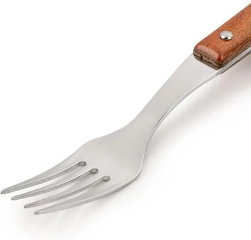 Miniatura 3 de Arcos Cuchillos de mesa de acero inoxidable, uso diario, hoja de 7.874 in, mango de madera comprimida, serie C, diseño duradero y elegante