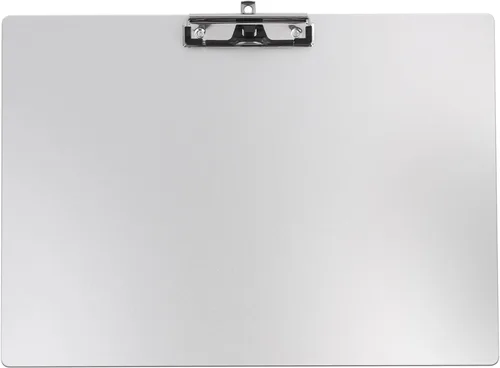 Miniatura 7 de Portapapeles de paisaje de tres clips, tablero de clip de metal con soporte para bolígrafo, portapapeles de aluminio de 11 x 17 pulgadas, tablero
