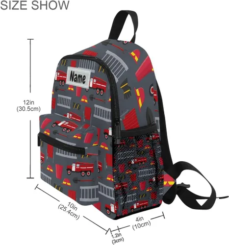 Miniatura 3 de Mochilas personalizadas para niños, Camión de bomberos, Mochilas Daypack