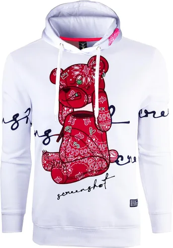 Miniatura 110 de SCREENSHOT Sudadera urbana de forro polar para hombre, diseño de dibujos animados de animación, parche bordado de gel