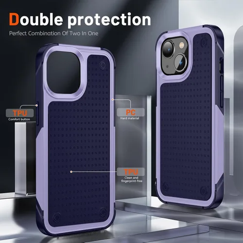 Miniatura 30 de Jeylly Funda para iPhone SE/Funda para iPhone 5S, Exterior de Plástico Duro que Absorbe Golpes + Interior de Silicona de Goma Defensor contra