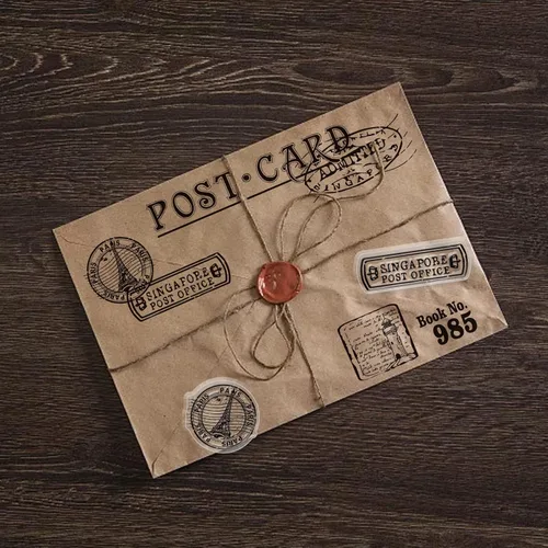 Miniatura 6 de GLOBLELAND Sellos de goma con marca de correo para tarjetas, sellos transparentes de silicona de gran tamaño de 11.7x8.3 pulgadas para hacer